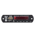 9V 12V BT 5.0 MP3 Decoder Board USB AUX TF FM Radio Lossless MP3/WMA/WAV Decoder Board Module Colors Screen Display. 