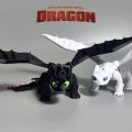 Movie Character Cartoon 3D Toothless Dragon Figure Lovely Cute Night Fury Dragon Figure Black and White How To Train Your Dragon Toothless Joint Model Anime Collection. 