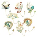 Creative Tassel Book Markers Cute Hollow Pendant Bookmark Vintage Chinese Style Fringed Book. 