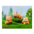 Miniature Small Figurines 1 Inch Cartoon Mini Red Panda Figures Set Cute Resin Animal Cake Toppers Easy Install Easy to Use. 