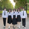 Suit Graduation Shirt Women's Short College Style Thai Summer jk Junior High School Student Uniform High School Student Business Attire Thailand School Uniform. 