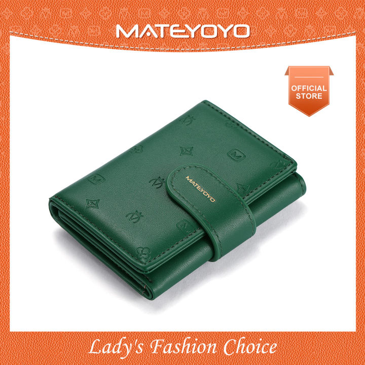 MATEYOYO Women's Wallet Imprint Wallet Simple Fashion Purse Large Capacity Money Bag Embossing Female Short Wallet Ladies Money Bag Chic Card Holder