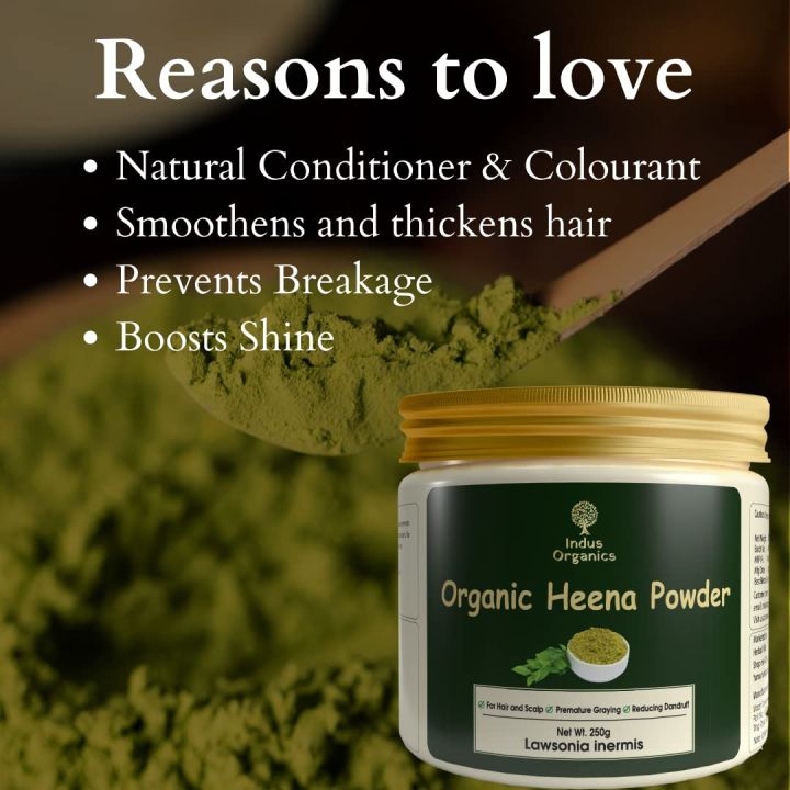 Heena/Henna%20Powder%20for%20Hair%20250%20gm%20%7C%20Mehndi%20%7C%20Fights%20Premature%20Greying%20&%20Long%20Lasting%20Henna%20%7C%20Natural%20Hair%20Dye%20-%20Image%202