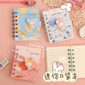 1pc Cute Cartoon Mini Notebook Small Kawaii Bear Bunny Cover Coil Notepad Protable Pocket Book for Scrapbook Student Supply. 