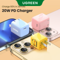 UGREEN iPhone Charger, 20W PD 3.0 Durable Compact Fast Charger, USB-C Charger for iPhone 13 12,8-12 series, Mobile Phone Charger. 