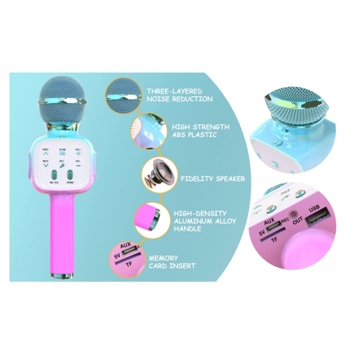 Wireless Bluetooth Karaoke Microphone Handheld Projector Design for ...