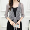 Jacket Cardigan Anti-UV Elegant Fashion Outdoor Thin Sunscreen Thin Jacket. 