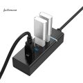 [emove] Portable USB 3.0 Super Speed 4 Ports Hub Data Sync Adapter for Computer Laptop. 