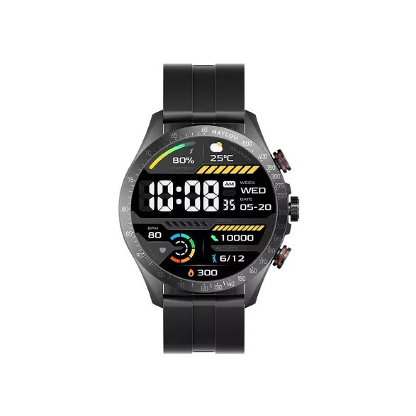 HAYLOU Solar Pro Sport Smart Watch, Crisp 1.43'' AMOLED Display, Wrist-based Call Functionality, Voice Assistant and SOS Function