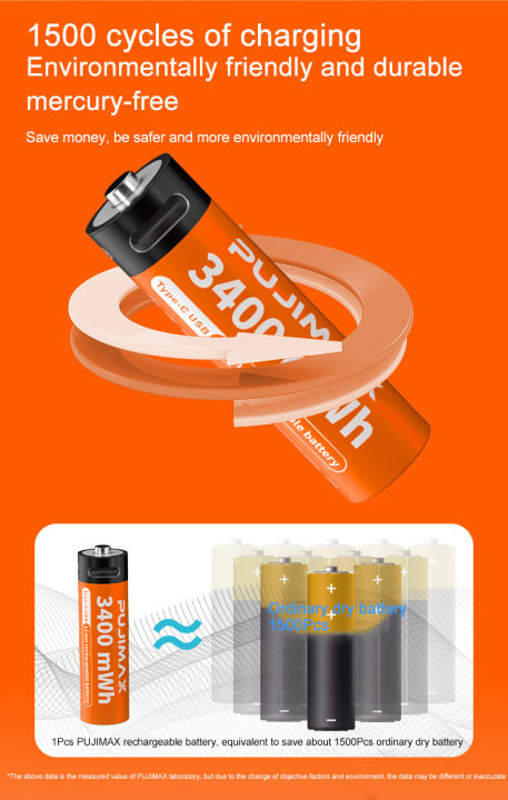 PUJIMAX%204%20pcs%20type%20c%20usb%20rechargeable%20battery%201.5v%20li%20ion%20aa%20lithium%20battery%20usb%20c%20rechargeable%20aa%20batteries%20charger%20with%20cable%20-%20Image%204