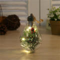 Transparent LED Ornaments Hanging Decoration Balls Christmas Decoration Supplies Simulation Light Bulb Transparent Hanging Ornament Balls. 