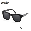 Sutuiying RAY BAN Chim 004 Designer Black Acetate Large Sunglasses For Men Women'S Polarized Square Frame Eyewear Flat UV400 Protection Shades. 