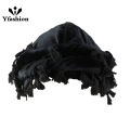 Yfashion Men Turban Hat Vintage Twist Head Wraps Sleep Hat Sunscreen Satin Lined Beanie Cap For Dance Club Dating. 