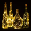 LED Decorative Bottle Lights with Cork & String Lights - LED Lights in Wine Bottle Wine bottle with fairy light inside - battery LEDs Cork Lights for Wine Bottles Battery (Included) Powered Fairy Mini String Lights for DIY Jar Lighting Indoor Bedroom Part. 
