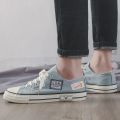 2023Summer New Low-Top Canvas Shoes Men's Korean-Style Change National Fashion All-Matching Fashion Shoes Fashion Cloth ShoesinsBoard Shoes. 