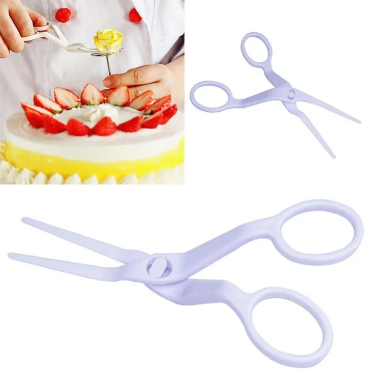 Plastic Scissor Fondant Decor Flower Lifter Cake Edge Decorating Cake ...