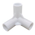 3 Way White Pvc Tent Feet Corner Center Connector Pvc Straight Elbow Tee Connector Plastic Joint Diy Wardrobe Tent Fittings. 