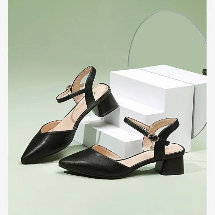 Closed%20Toe%20Women's%20Hour%20Buckle%20Sandal%20Pointed%20Toe%20Summer%20Pointed%20Toe%20Shoes%20Women's%20Toe%20Cap%20Word%20Mid%20Heel%20Delivery%20List%20Shoes%20Every%20Night%20Wind%20Back%20Empty%20%5B48%20Fairy%20%5D%20-%20Image%202