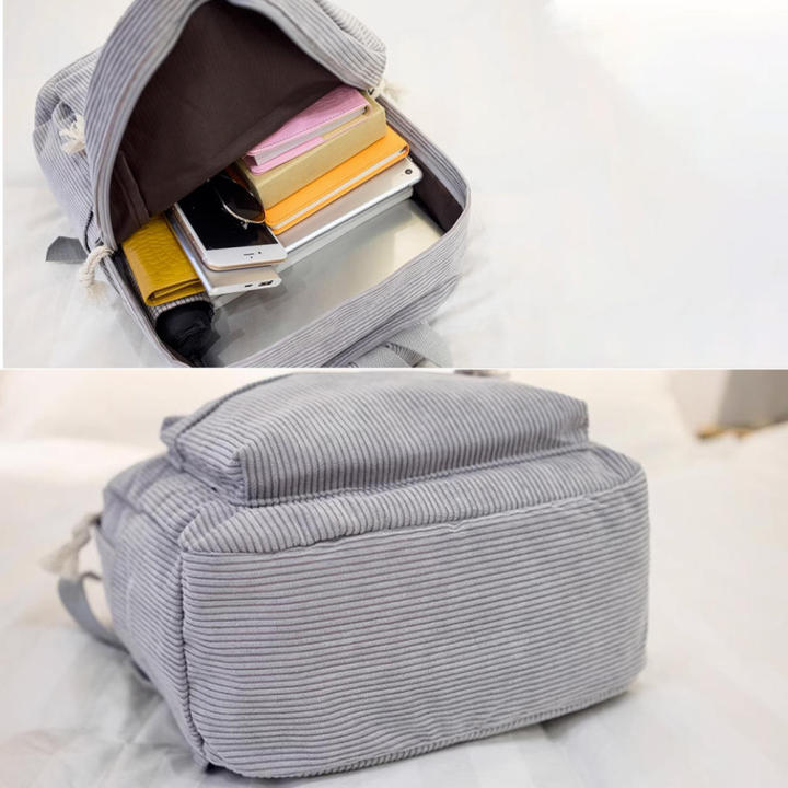 Stylish%20Women's%20Backpacks%20Designer%20Women%20Backpacks%20Striped%20Rucksack%20For%20Travel%20School%20Backpacks%20For%20Teenage%20Girls%20Corduroy%20Backpacks%20For%20Women%20-%20Image%205