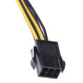 6Pin To Dual 4Pin IDE Video Card Power Cord Adapter Graphics Card Power Cable Connector. 