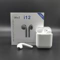 i12 TWS Airpods ( Original ) Wireless Bluetooth Headset Earphone 5.0 Touch Control Earbuds fro All Smart Mobile phone and Tablet. 