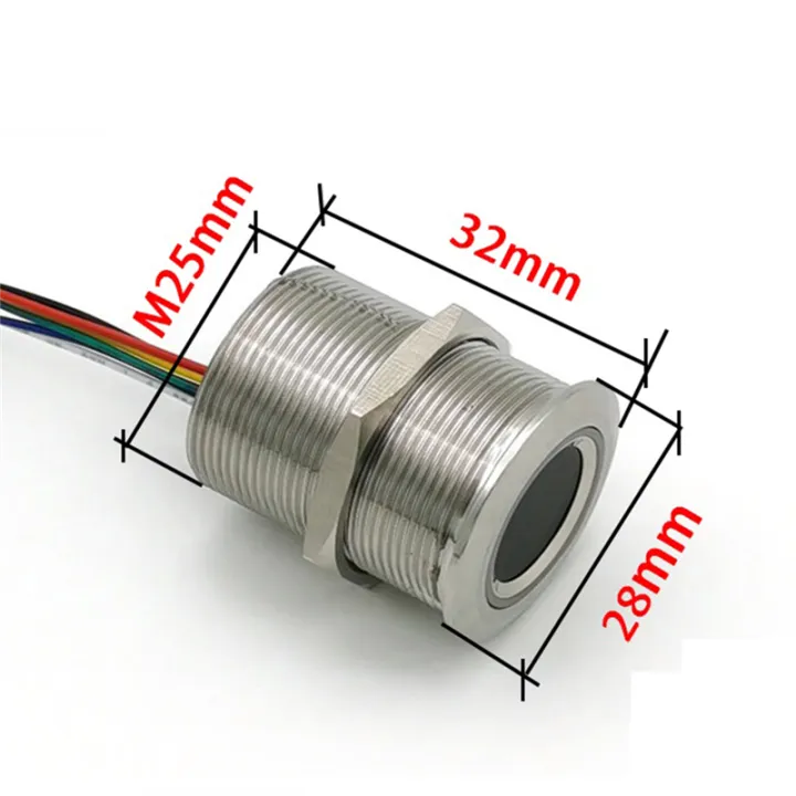 Sojhoop%20R503%20Circular%20Round%20RGB%20Ring%20Indicator%20LED%20Control%20DC3.3V%20MX1.0-6Pin%20Capacitive%20Fingerprint%20Module%20Sensor%20Scanner,%2032Mm%20-%20Image%204