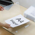 A4 Transparent Storage Box Clear Plastic Document Paper Filling Case File Box Fayshow. 