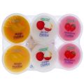 Cocon Assorted Flavoured Fruit Pudding - 6 Cups | Jelly Pudding | Fruit Flavoured Pudding | Pudding | Lychee | Mango | Strawberry. 