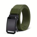 2024 New Canvas Nylon Belt All-Match Non-Hole Automatic Buckle Canvas Belt Lightweight Ultra-Thin Durable Men's. 