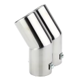 Golf 4 Car Exhaust Tail Pipe Stainless Steel Exhaust Tailpipes Muffler Tips Dual Pipes. 
