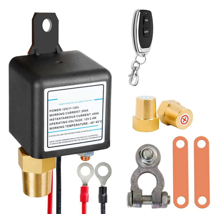 Remote Cut Off Switch 12V 200A Universal Battery Switch Wireless Remote Control Disconnect ...