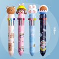 RHS Online 10 Colors Cartoon Ball Pen Art Marker Colorful Ballpoint Pens Diary Journal Drawing Pens. 