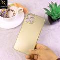 IPhone_ 12 Pro Max Cover - Golden - Soft Gold Plated Color Borders Camera Protection Back Case. 