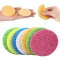 NEW 10PCS Reusable Face Cleaning Sponge Pad for Exfoliator Mask Facial SPA Massage Makeup Removal Thicker Compress Natural Cellulose. 
