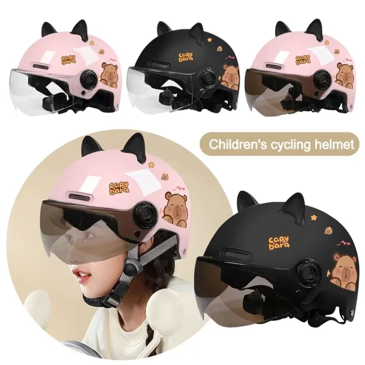 Cute%20Capybara%20Sticker%20Electric%20Bicycle%20Helmet%20Sunscreen%20Breathable%20Cycling%20Helmet%20with%203D%20Cat%20Ears%20Safety%20Motorcycle%20Half%20Helmet%20for%20Kids%20-%20Image%207