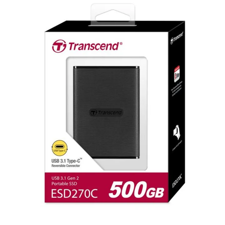 Transcend 500GB and 1TB External SSD Portable Solid-State Drive