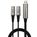 USB IN-OUT MIDI Cable One in One Out Interface 5 Pin Line Converter PC to Music Keyboard Adapter Cord. 