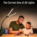Double Head LED Desk Lamps Stepless Dimmable Led Computer Monitor Light USB Table Lamp for Office Study Reading Lighting Fixture. 