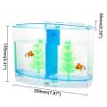 Fighter fish 2-Compartment Fish Tank Kit Aquarium Tank. 