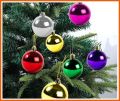 Christmas Decor Ball 12 Pcs Christmas Ball Pack 6 Colours Pendant Christmas Party Supplies Christmas Hanging Decoration Nativity Decor Hanging Tree Christmas Balls - 2cm, 2.5cm, 4cm, Christmas Tree Decorations Shatterproof. 