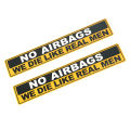 1 Pcs Decal Safety Warning Rules Decal PVC Car Stickers Auto NO AIRBAGS WE DIE LIKE REAL MEN for Car Audi Honda Toyota KIA. 