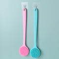 Silicone Back Brush, Long Handle Body Brush, Lightweight And Easy To Hold Shower Brush For Skin Cleansing Exfoliation. 