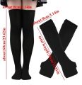 1 Set Women Gothic Punk Over Knee Long Stripe Socks Arm Sleeve Gloves for Girl Thigh High Cotton Socks Sweet Cute Christmas Gift. 