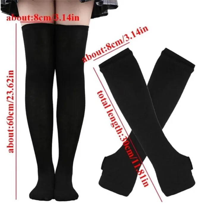1%20Set%20Women%20Gothic%20Punk%20Over%20Knee%20Long%20Stripe%20Socks%20Arm%20Sleeve%20Gloves%20for%20Girl%20Thigh%20High%20Cotton%20Socks%20Sweet%20Cute%20Christmas%20Gift%20-%20Image%205