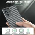 S21 Ultra Thin  Fit Transparent Carbon Fiber Film Phone Case Wrap Screen Protector 3D Back Skin Ultra Thin Protective Film Anti Scratch Back Sticker For Samsung Galaxy S21. 