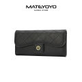 MATEYOYO Women's Long Wallet Simple Fashion Purse Large Capacity Cash Purse Multifunctional Clutch Wallet PU Leather Card Wallet Handbag Zipper Coin Pocket. 