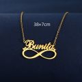 Personalized Infinity Name Necklaces For Women Love Jewelry Stainless Steel Couple Necklace Wedding Gifts Nameplate Accessories. 