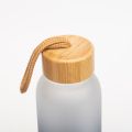 Bamboo Lid Premium Glass Water Bottle. 