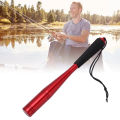 Aluminium Alloy Fish Bat, High Hardness Fishing Bat Lanyard Design Comfortable Grip with EVA Non Slip Handle for Outdoor Kayak Fishing. 