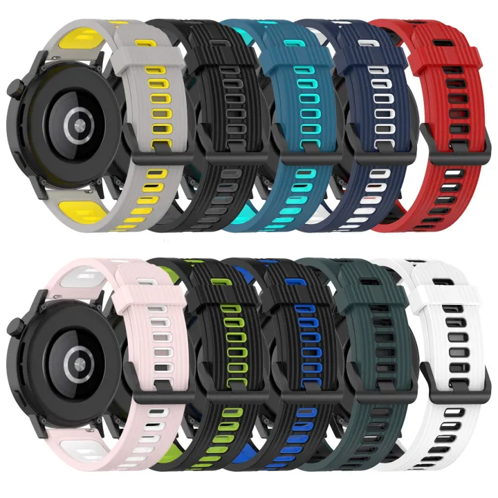 For%20Samsung%20Galaxy%20Watch%204%20Classic%2046mm%2020mm%20Vertical%20Pattern%20Two-Color%20Silicone%20Watch%20Band%20-%20Image%204
